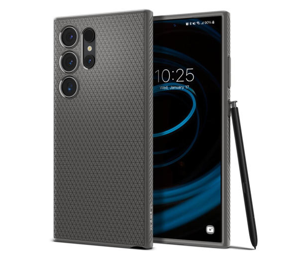 SPIGEN Liquid Air do Samsung Galaxy S24 Ultra Marble Grey ACS07448 - 1211601 - zdjęcie
